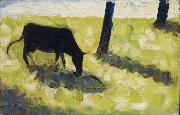 Georges Seurat Vache noire dans un Pre Sweden oil painting artist